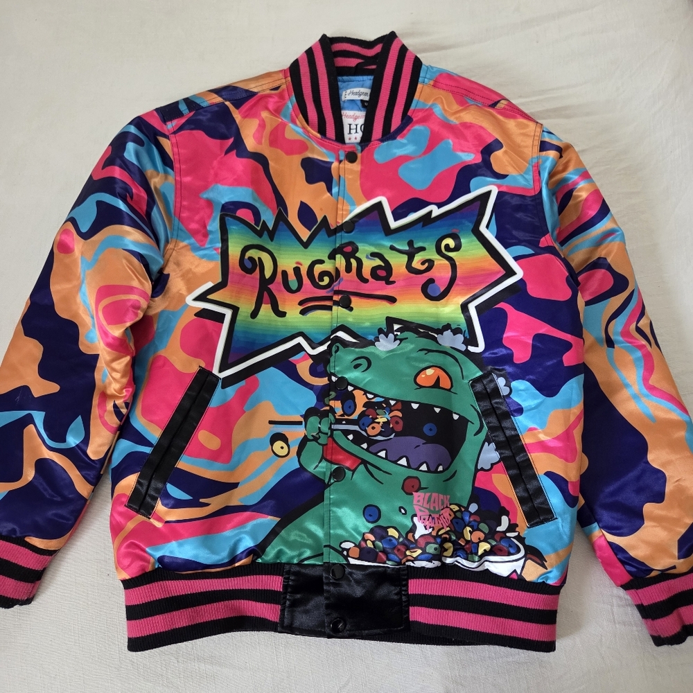 Rugrats Reptar Cereal Jacket Headgear Classics Nostalgia Company Medium - Picture 2 of 12